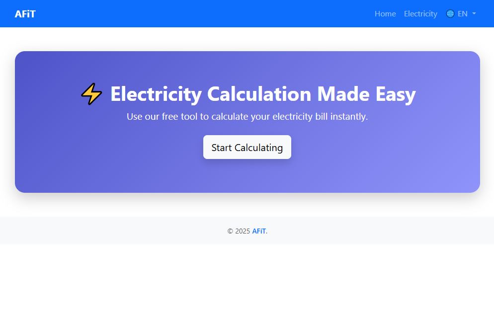 AFiT Electricity Calculator